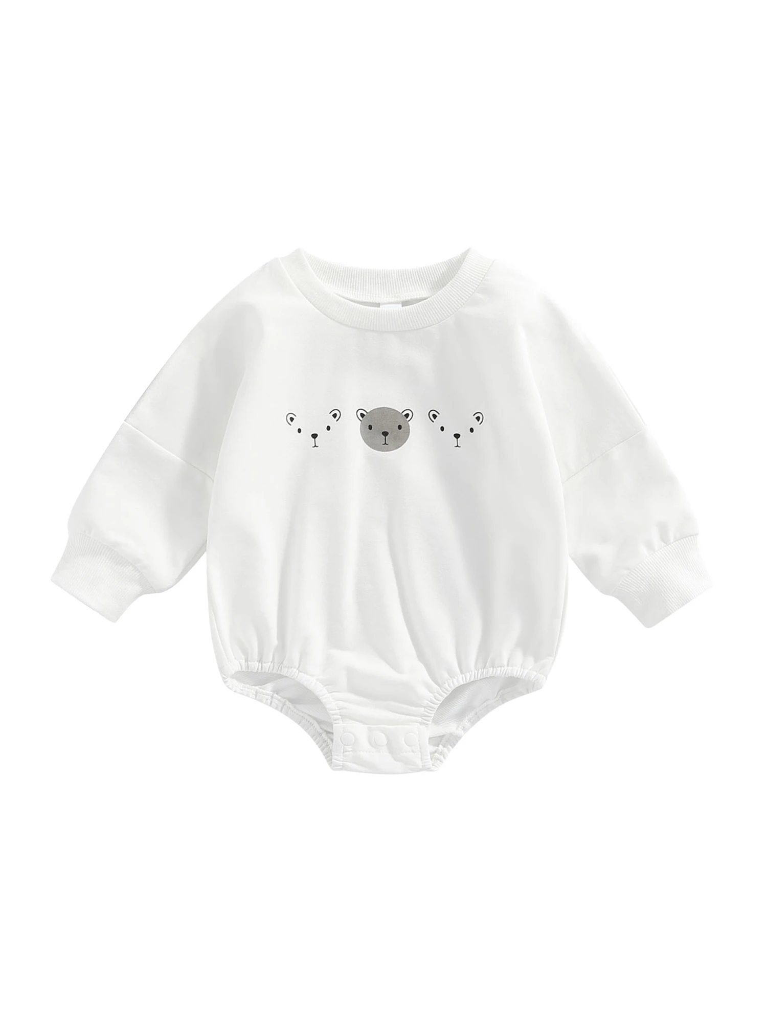 

Детское боди с длинным рукавом и круглым вырезом