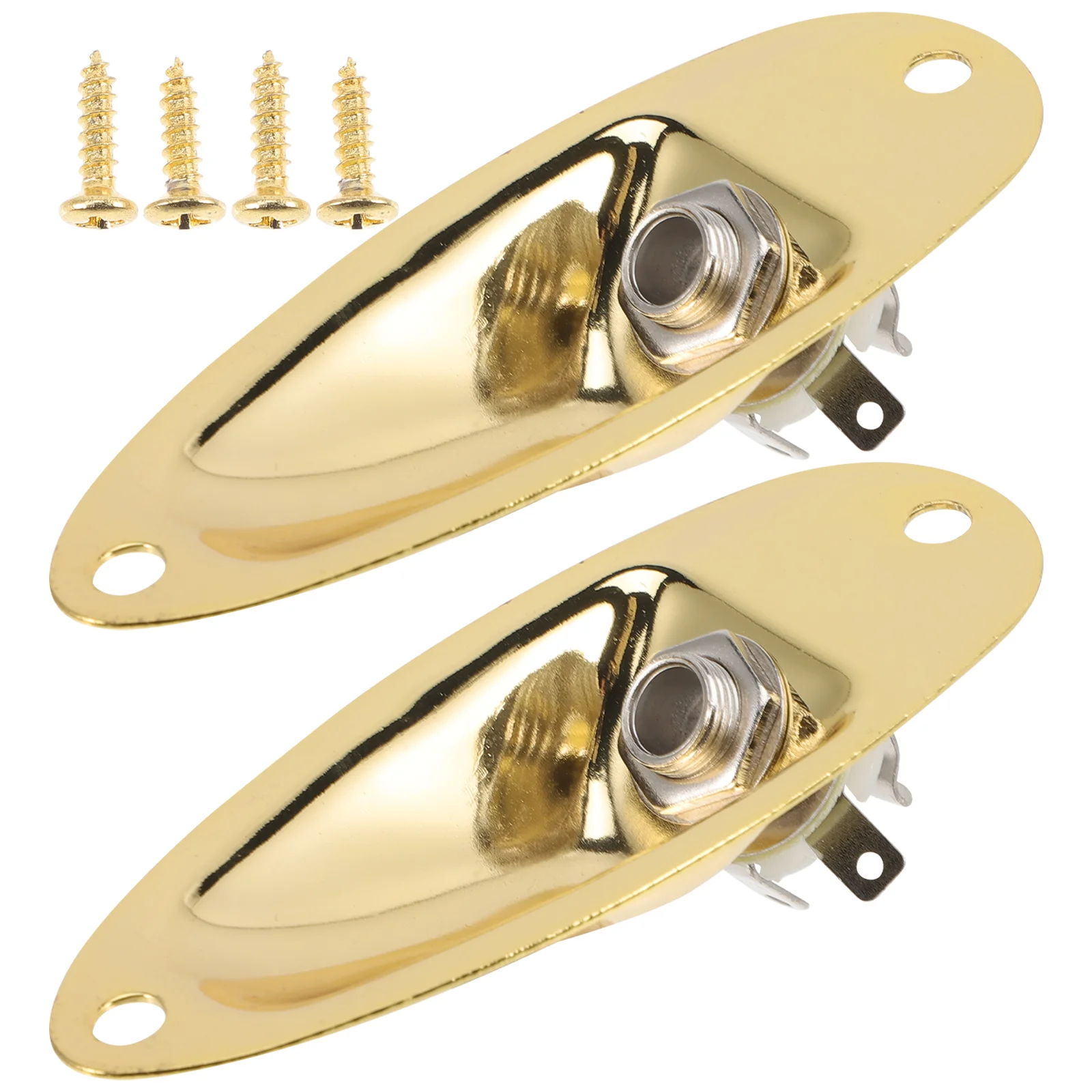 

Guitar Jacks Electric Metal Input Basssocket Plate Professional Accessories Output