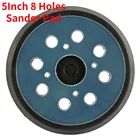 5 дюймов, 125 мм, 8 отверстий, задняя шлифовальная накладка 34 дюйма, зеркальная шлифовальная Накладка для электрического шлифовального станка Makita, Полировальный Инструмент