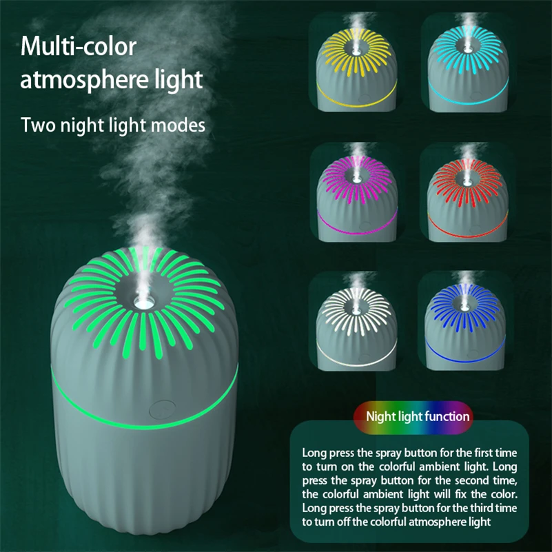 Colorful Air Humidifier Essential Oil Diffuser Sprayer Fogger Aromatherapy aroma diffuser Car air freshener Home Humididicator