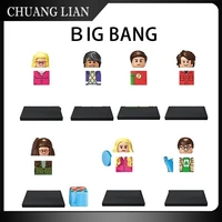 american tv drama friends series big bang figures model building block bricks toy kid set gift 21302