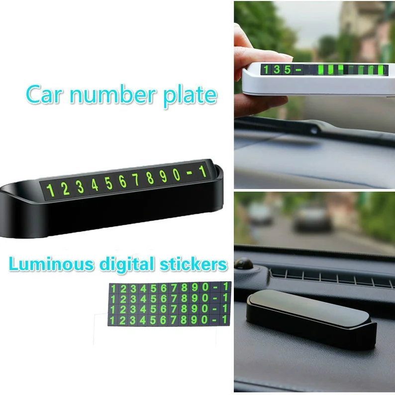 

Автомобильные временные технические Креативные украшения для автомобиля передвижная автомобильная карта телефонный номерной знак постав...