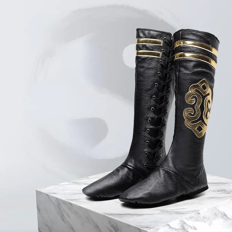 Женские ботинки с мягкой подошвой профессиональные мужские тибетские высокие