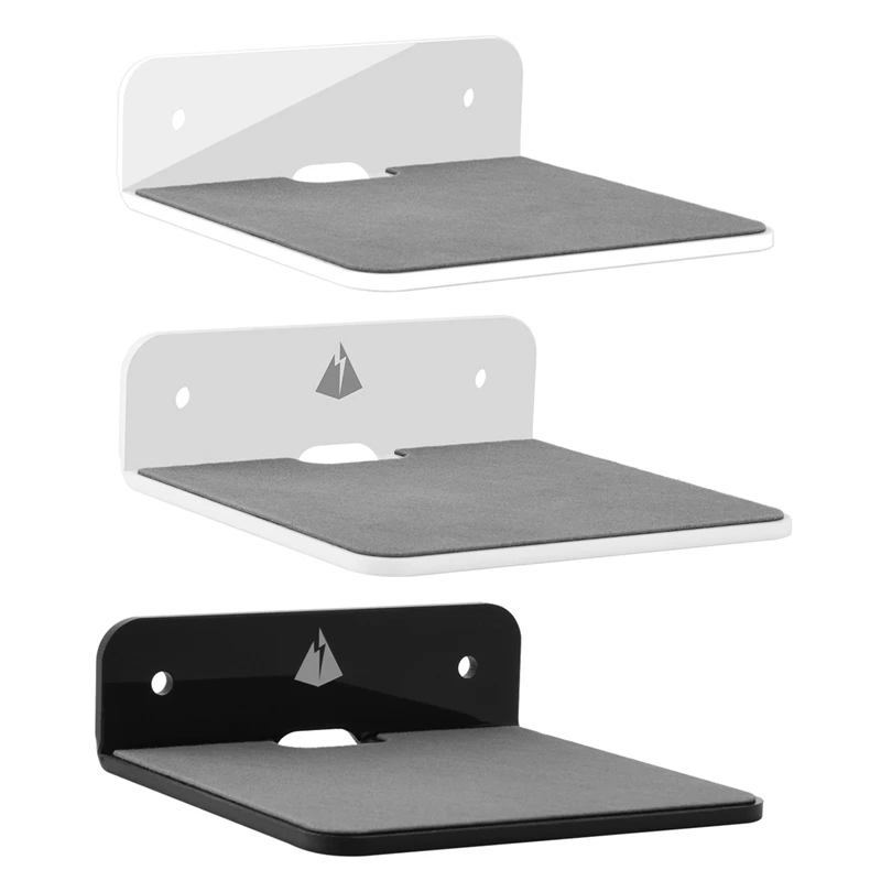 

2Pack Wall Shelf Speaker Stand, Acrylic Wall Mount Display Shelf For Bluetooth Speaker, Webcam, Cell Phones,Toy