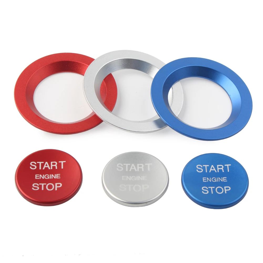 Автомобильная кнопка зажигания без ключа с кольцом для Land Rover Range Evoque Sport Jaguar XJ XF Xe