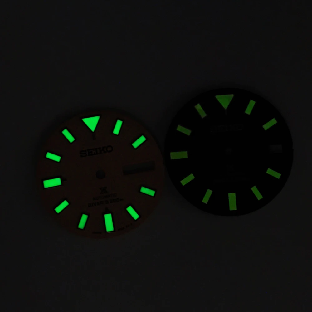 S 28.5mm Watch Dial Frosted Black Noctilucent Dial Fit Japan NH35 NH36 4R 7S Automatic Movement Men Watch Accessories