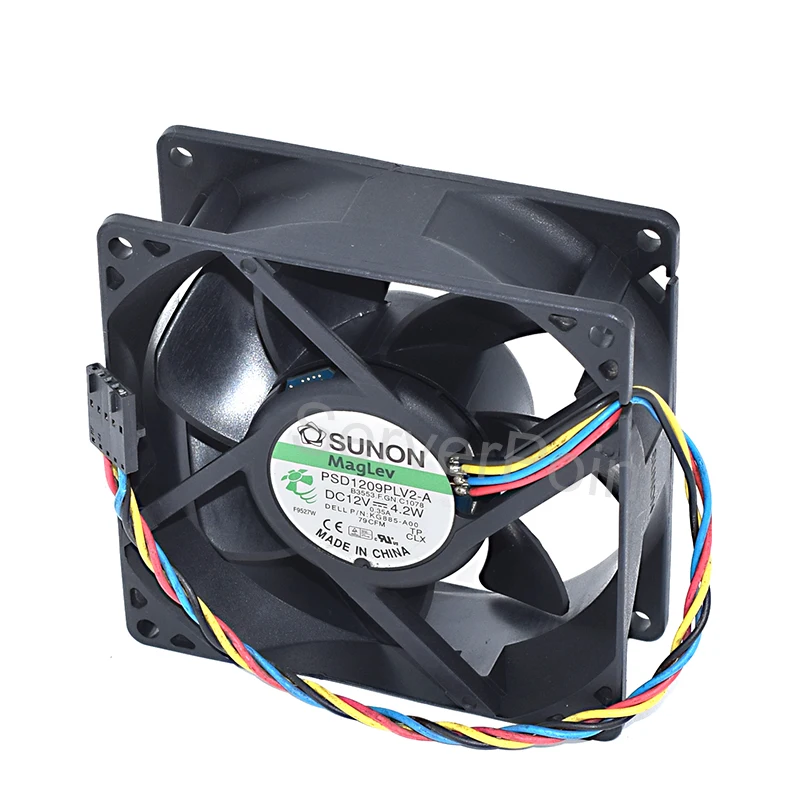 Восстановленный 4-контактный квадратный серверный вентилятор охлаждения, 4,2 Вт, а
