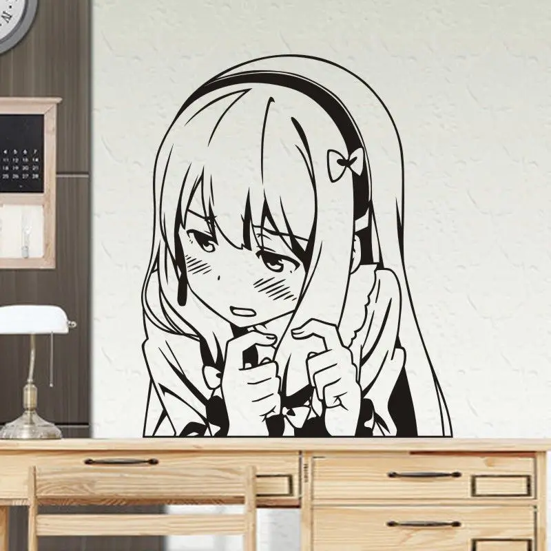 Наклейка на стену Eromanga Sensei стеклянная наклейка автомобиль TIzumi Sagiri виниловый