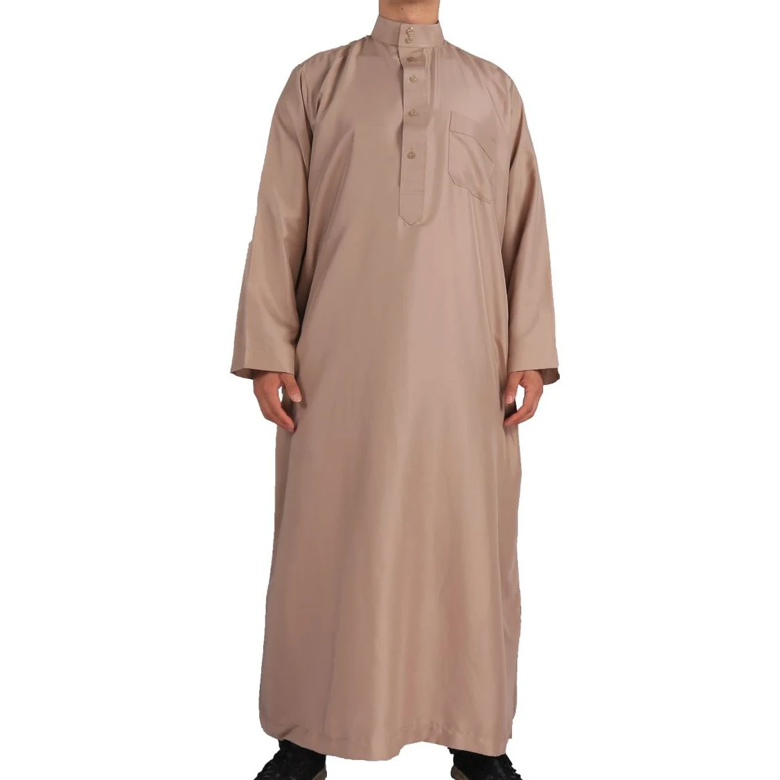 Muslim Fashion Men's Arab Robe Abaya for Men Islam Muslim Long Sleeve Abaya Saudi Arabia De Moda Musulmana Ropa Islamica Hombre