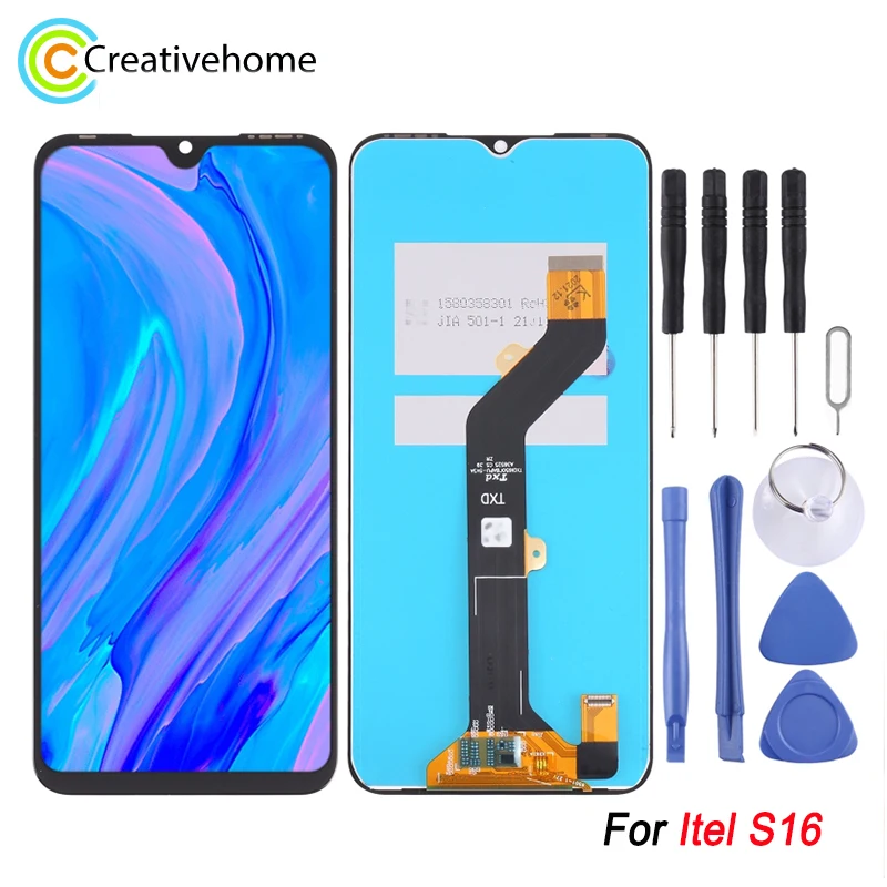 Высококачественный сменный ЖК-экран и дигитайзер в сборе для Itel S16, ЖК-дисплей + дигитайзер сенсорного экрана для Itel S16