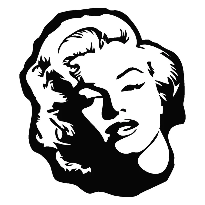 

Car Stickers Decor Motorcycle Decals Marilyn Monroe Cartoon Decorative Accessories Creative Sunscreen Waterproof PVC,17cm*15cm