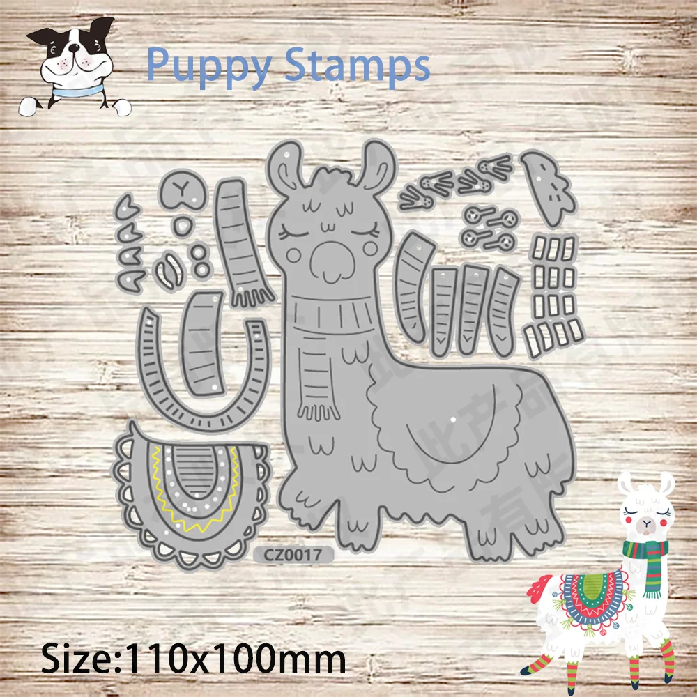 Штамп PUPPY Рождественская коза металлические штампы для DIY скрапбукинг