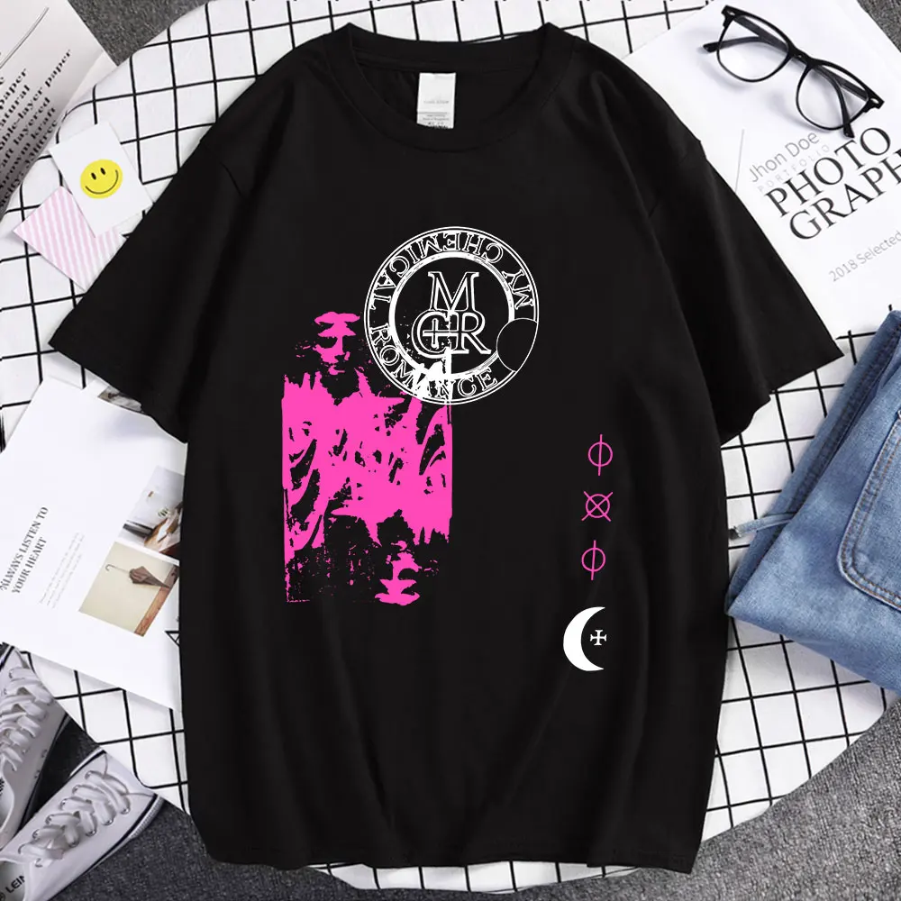 

Винтажная Футболка My Chemical Romance Mcr Dead, черная парадная хлопковая Футболка в стиле эмо-рок, летняя модная Классическая футболка, уличная одежда