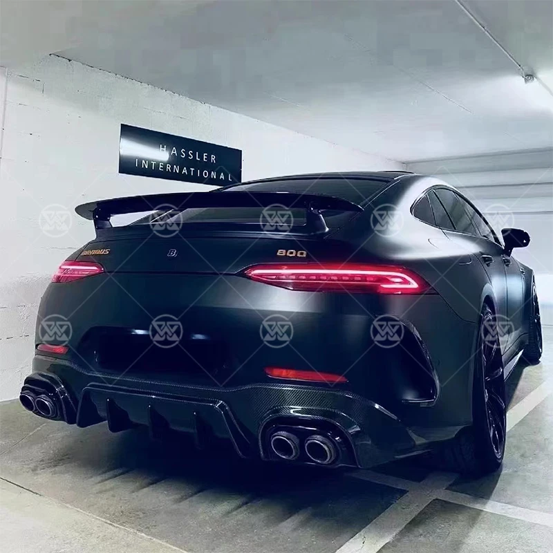 4-дверный задний диффузор из углеродного волокна для Mercedes Benz AMG GT GT50 GT53 GT63 боковой