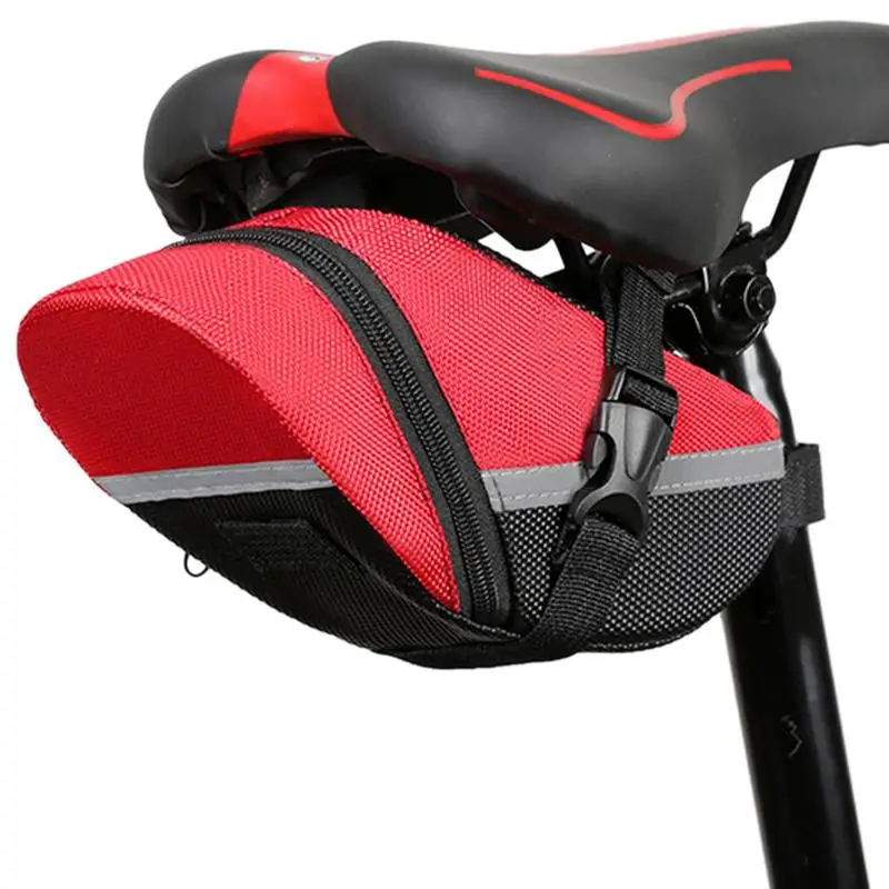 

Bike Seat Bag Strap-On Mountain Bike Bag Practical Riding Supplies For Storage Cycling Tools Mobile Phone Keys And More Durable