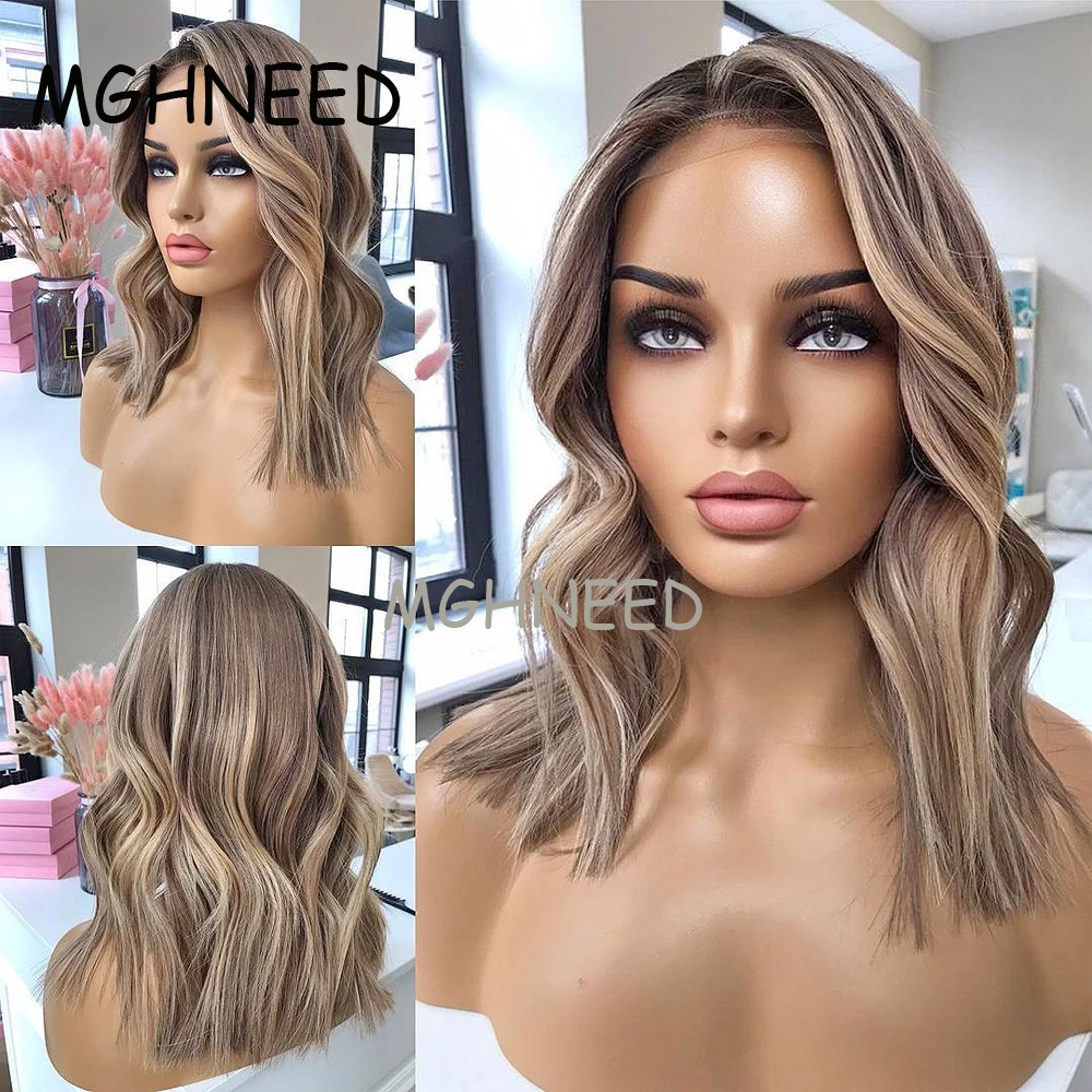 Пепельный светлый парик выделитель человеческие волосы окрашенные бразильские