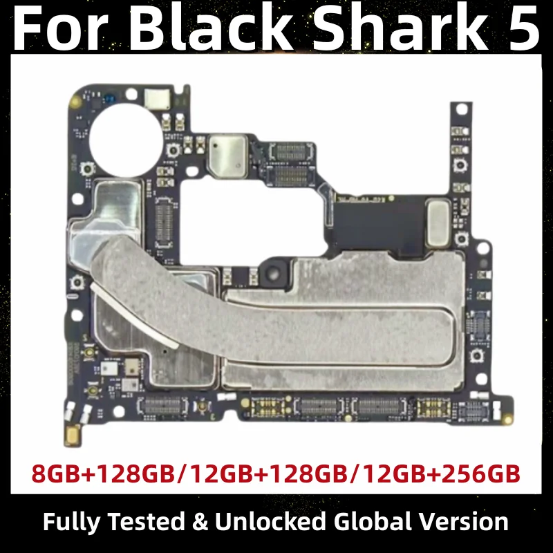 

Материнская плата для Xiaomi Black Shark 5, SHARK PAR-H0, разблокированная логическая плата, установлен магазин Google Play, 128 ГБ, 256 ГБ