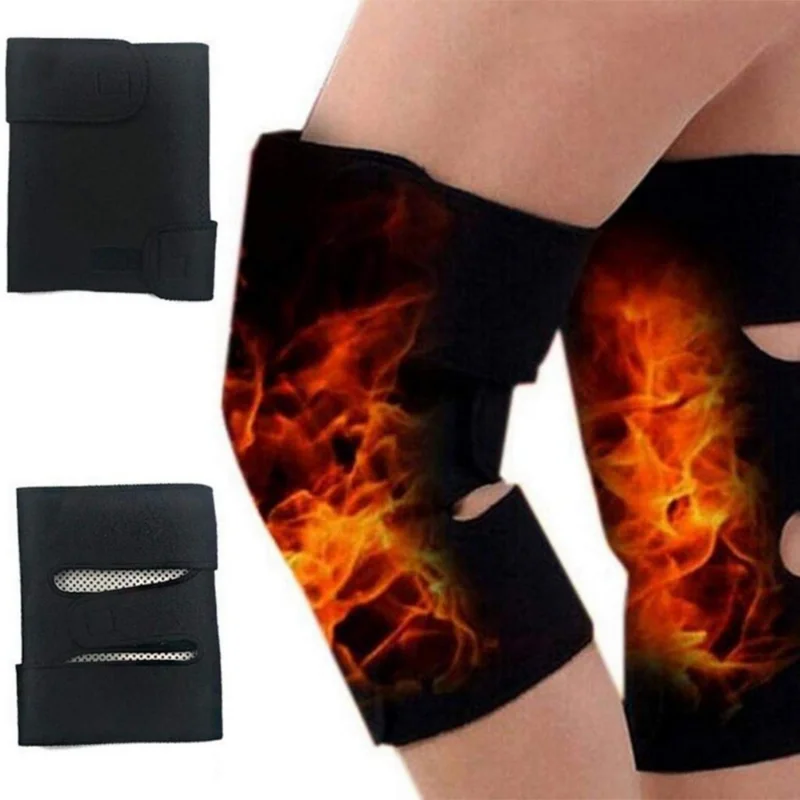

1 Pair Tourmaline Self Heating Knee Pad Magnetic Therapy Knee Support Brace Pain Relief Arthriti Knee Patella Massage Leg Warmer
