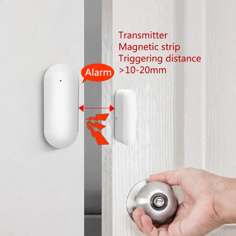 

Magnetic Sensor Wifi Tuya Smart Door Open Closed Alarn 30m 24-hour Monitoring Door Window Detectors App Control Smart Life