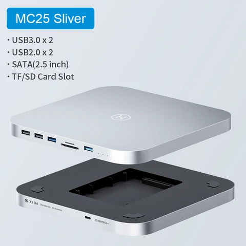 Hagibis USB C концентратор с корпусом HDD для Mac mini