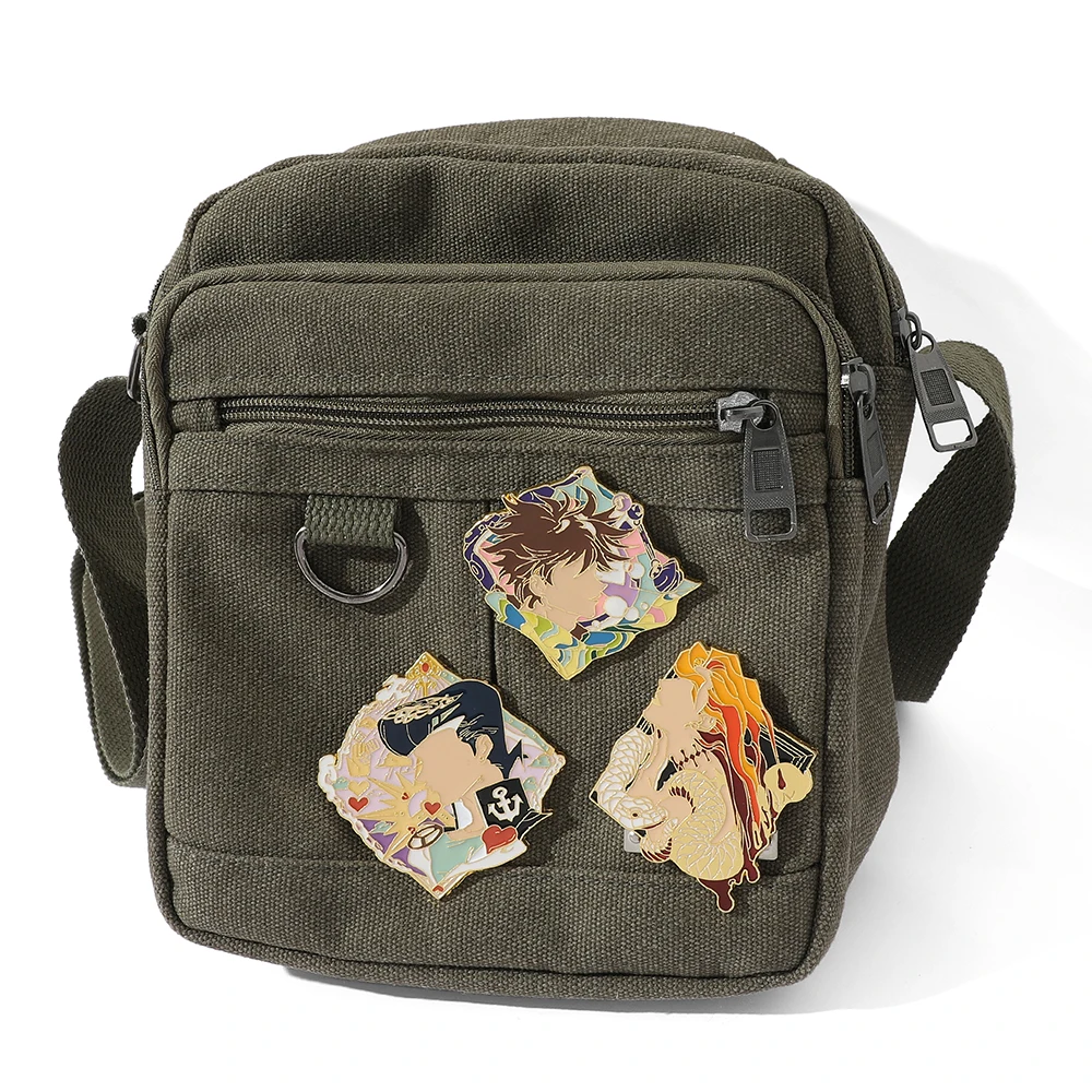 Женская эмалированная брошь с эмалью в стиле аниме Невероятные приключения