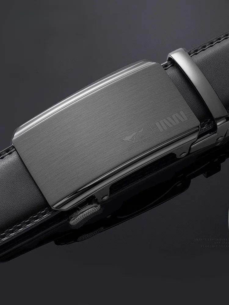Ремень Septwolves мужской с автоматической пряжкой Модный Повседневный Пояс для
