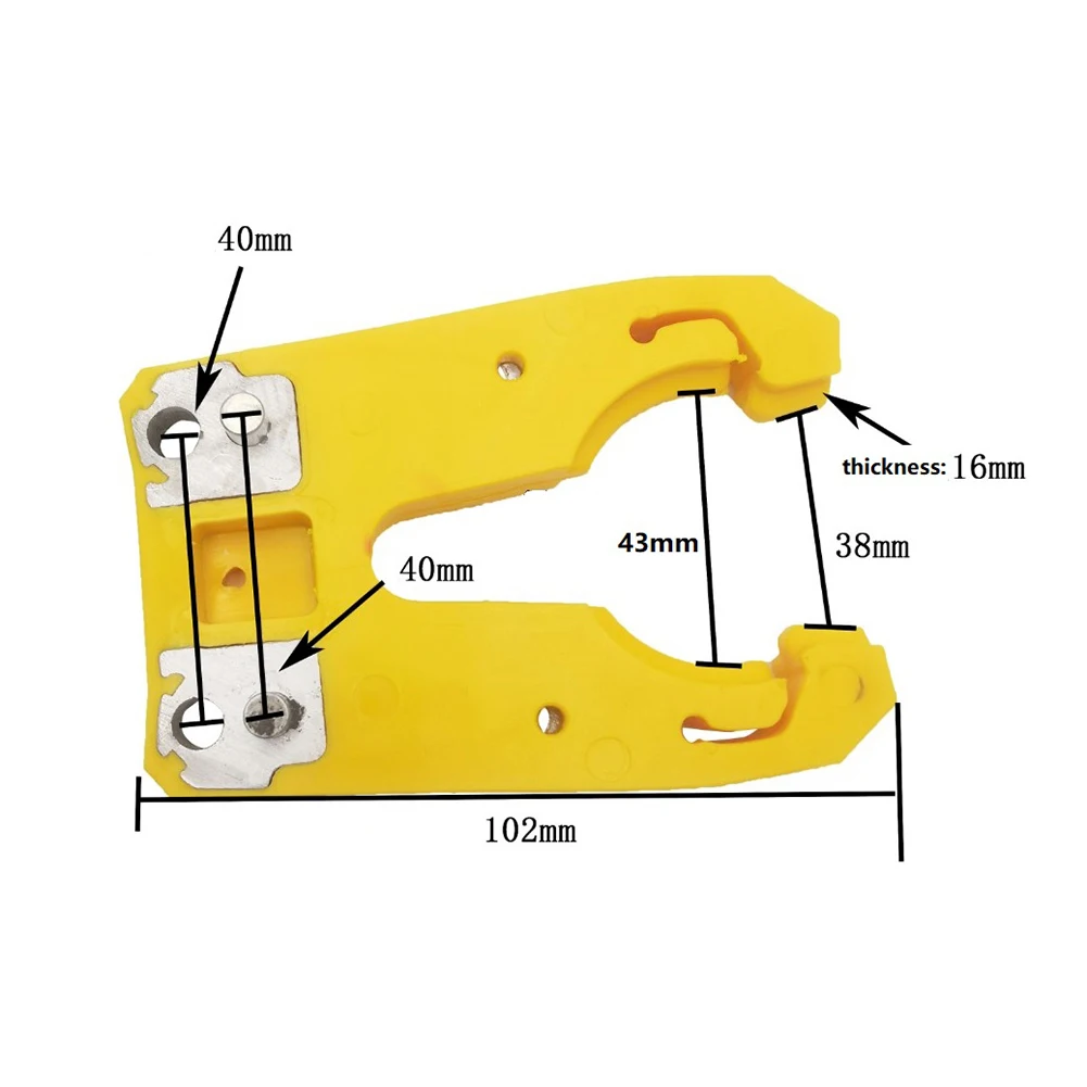 

2 Pcs Router ISO30 Tool Holder Clamp Claw Clamp Iron ABS Flame Proof Rubber For CNC Auto Tools Woodworking Tools Accessories