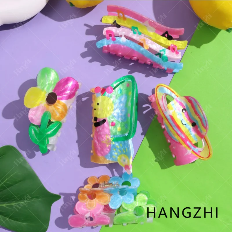 HANGZHI INES красочный печатный захват зажим симпатичный креативный Пингвин Дельфин