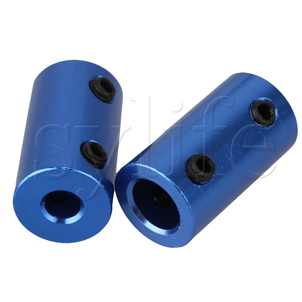 2 x Motor Gear Alum Shaft Connector Solid Rigid Coupling Coupler 5mm 8mm | Couplings