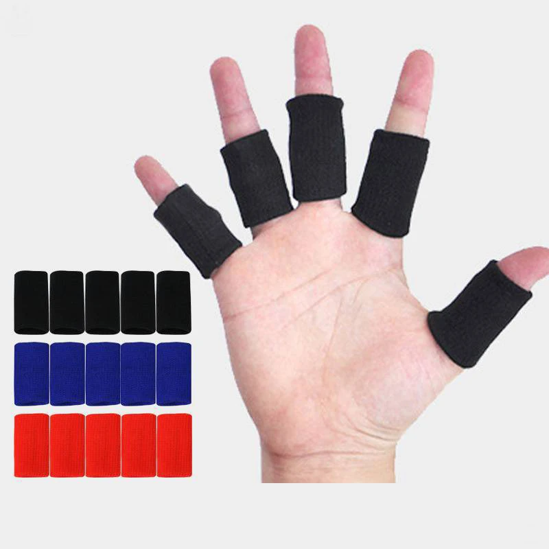 

Hot sale 10Pcs Elastic Sports Finger Sleeves Arthritis Support Finger Protection Prevention of finger joint injuries