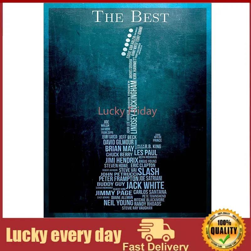 

Desperate Enterprises The Best Guitarists Tin Sign - Nostalgic Vintage Metal Wall Décor vintage decor motorcycle garage