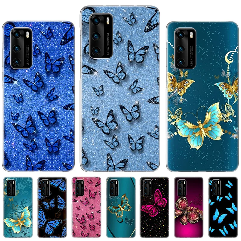 

Glowing Butterfly Case For Samsung A50 A50S A70 A70S Back Shell Cover For Galaxy A10 A10S A20 A20S A20E A30 A30S A40 A40S Coque