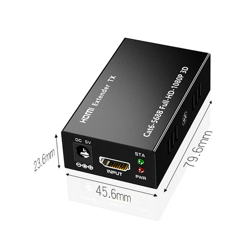 4K HDMI-совместимый сплиттер-удлинитель RJ45 60M Ethernet видео-удлинитель аудио-интерфейс