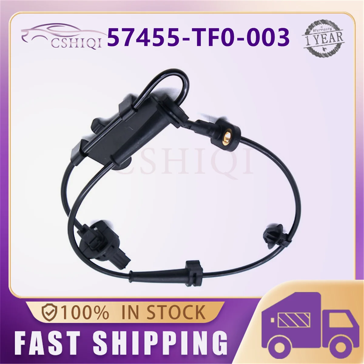 Фото Датчик ABS переднего левого колеса 57455-TF0-003 для Honda CR-Z, Jazz, City, Fit 1.2L, 57455TF0003, 57450-TF0-013, Автозапчасти №4
