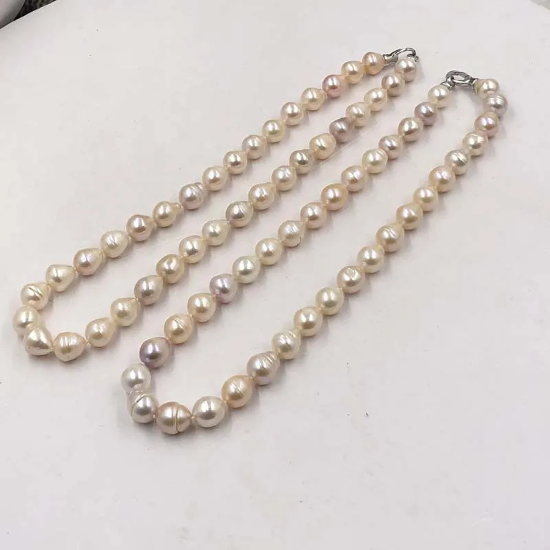 [ELEISPL JEWELRY For One Strand 50CM Long Freshwater Pearl Drop Necklace Multi 11-12mm Free Shipping #22010387