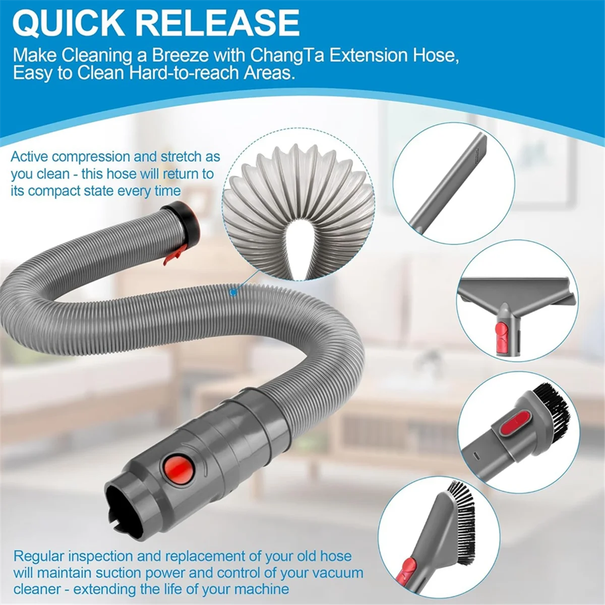 Шланг пылесоса в сборе для моделей Dyson DC40 DC41 DC55 DC65 DC66 DC75 UP13 UP14 UP20 вертикальный