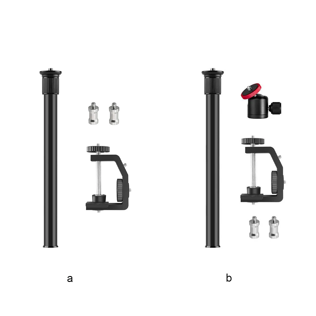 

PULUZ Camera Clamp Mount Camera Extension Monopod Height Adjustable Aluminum Alloy Monopod Rod Without Ball Head