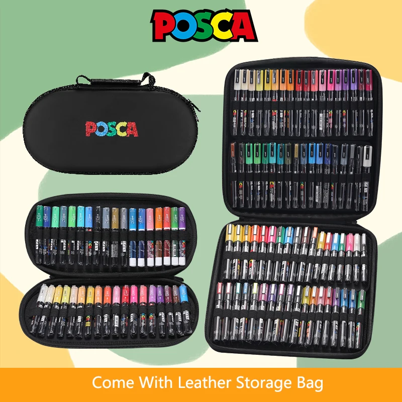 Цветной маркер Uni POSCA основная художественная живопись канцелярские