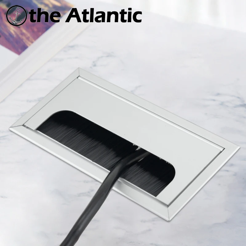 

Table TV Cabinet Computer Desk Desktop Wire Hole Cover Cable Outlet Dust-proof Brush Desk Accessories