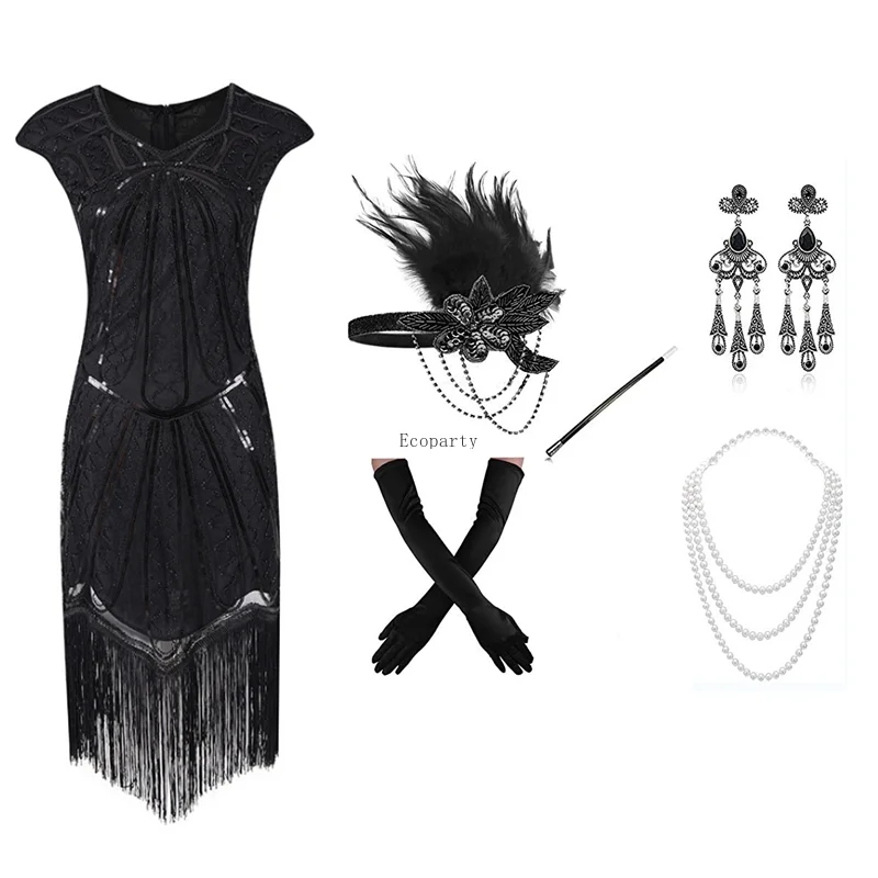 Костюм для косплея 1920-х годов вечерние платья грейгсби 20-х длинные выпускного