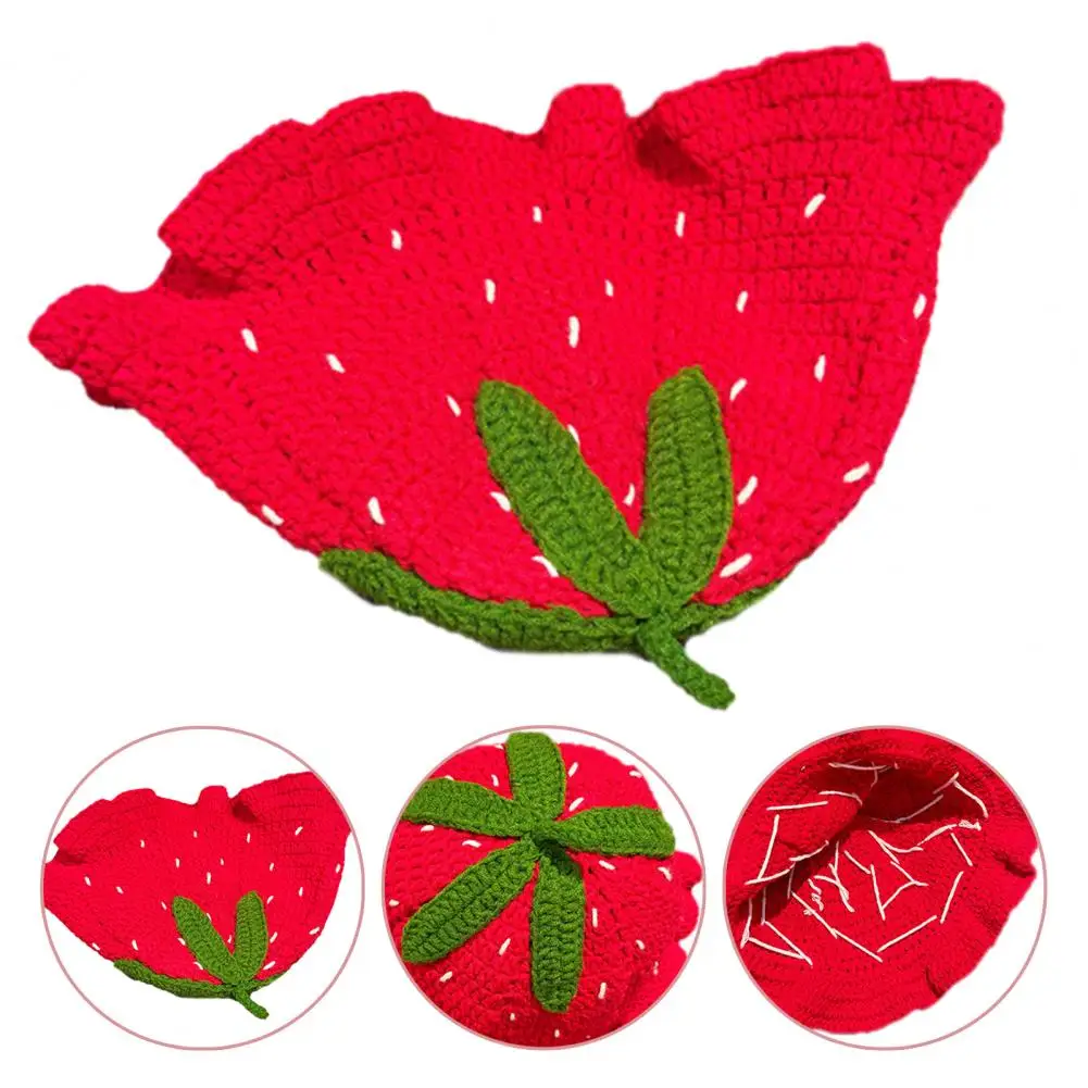 Женская рыбацкая шляпа милая вязаная крючком шляпа-ведро для девочек на