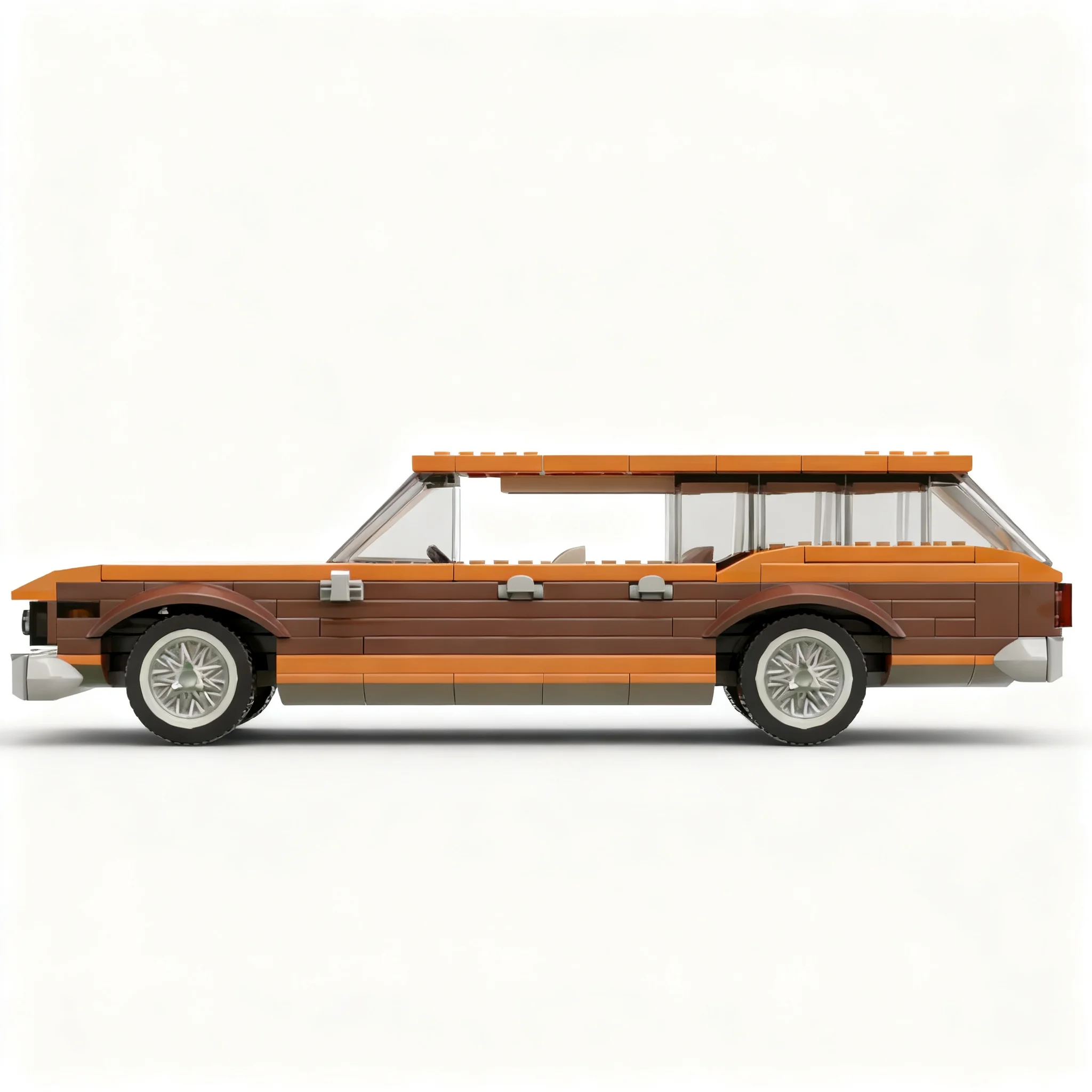 263 детали MOC City Champions Chevrolet Kingswood Wagon 1970-х годов, модель из строительных блоков, рождественский подарок, игрушка, архитектурная идея, образовательный набор (art.: 3920dcf91b5fd) - 3920dcf91b5fd