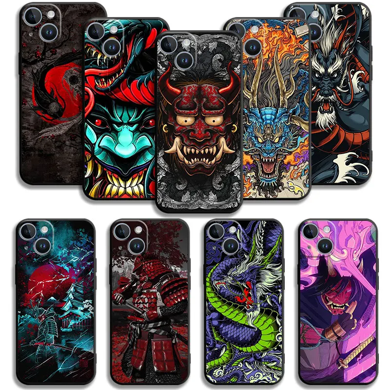 

Cellular Phone Case For iPhone 14 13 12 11 Pro Max 6 6S 7 8 Plus X XS XR 12 13 Mini Soft Silicone Case Japanese Samurai Castle
