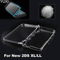 yuxi 1pcs for new 2ds xlll 2dsllxl anti scratch hard front back shell cover case clear transparent crystal protector skin