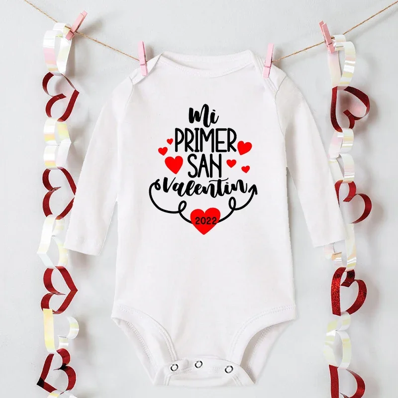 

Детский комбинезон с длинным рукавом, мой первый день Святого Валентина