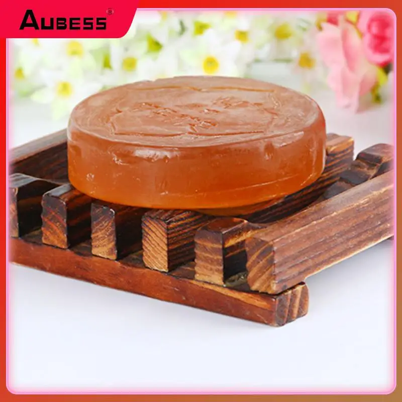 

Portable Soap Rack Natural Wooden Soap Dish Drain Box Prevent Mildew Soap Box Bathroom Washroom Tools Bathroom Accessory 1pcs