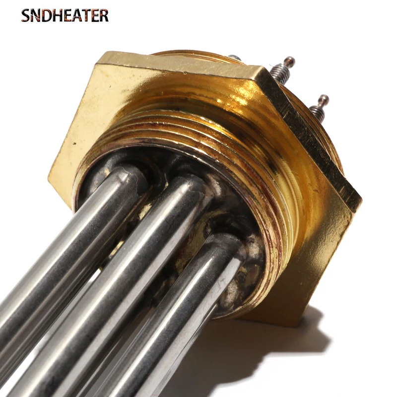 SNDHEATER 110 В/220 В/380 В водонагревательный элемент из нержавеющей стали DN32/DN40/DN50