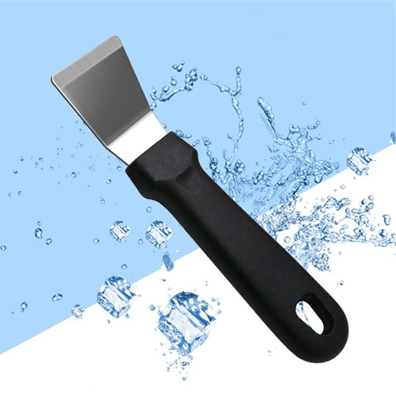 

Kapmore Stainless Steel Ice Remover Tool Kitchen Clean Gadget Portable Useful Fridge Tools Defrosting Shovel Freezer Ice Scraper