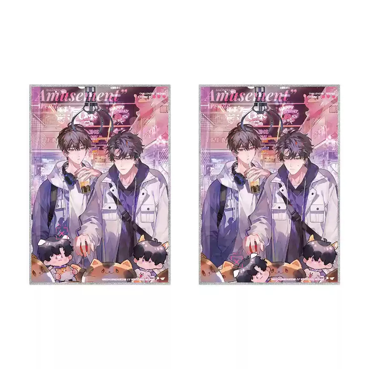 ALL IN The Fake Slackers Официальный оригинальный BL роман Жесть Значок Bajji Quicksand Акриловая