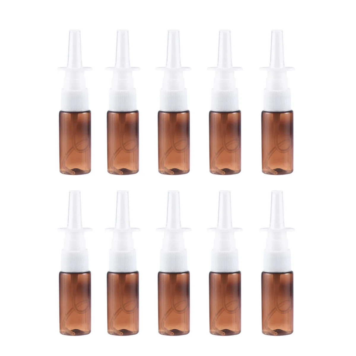 

Nasal Bottle Spray Empty Nose Sprayer Pump Refillable Mist Travel Container Mini Finesnoot Saline Sprayers Makeup Bottles Brown